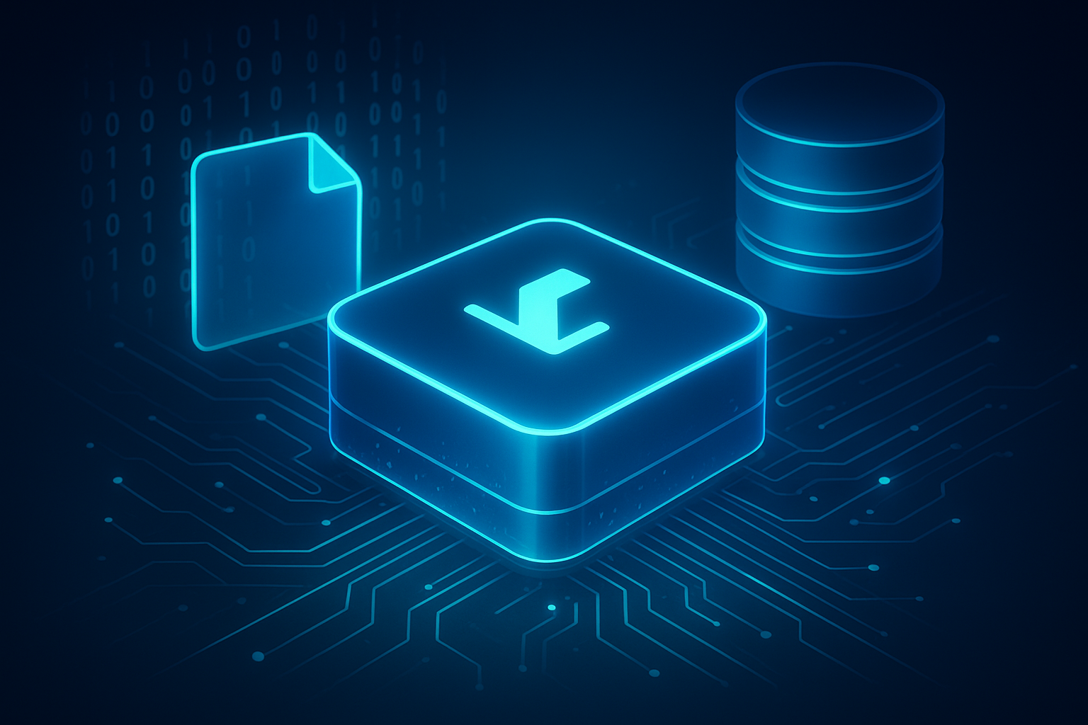 Illustration of storing digital data